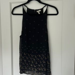 Joie tank top beaded detailing size M